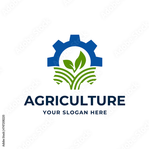 farm logo template. Logo template for agro company on white background