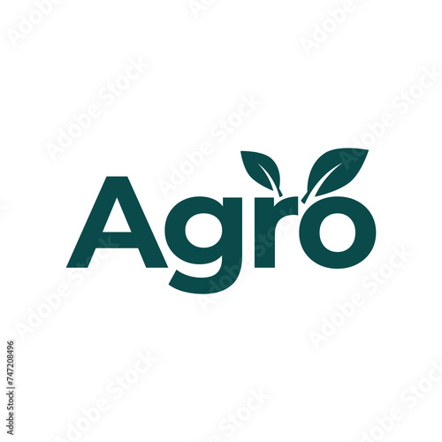 farm logo template. Logo template for agro company on white background