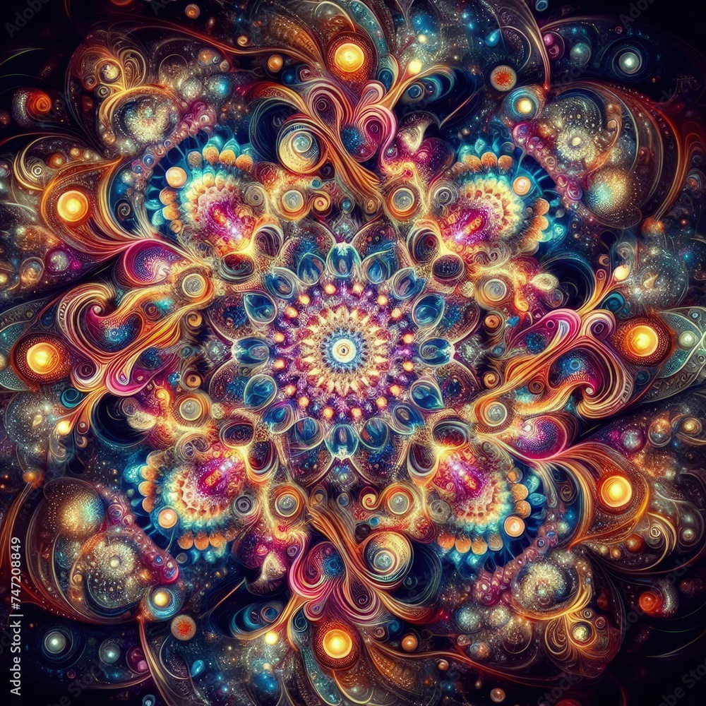 diamond-shaped cosmic pattern in abstract style diamond-shaped cosmic pattern in abstract style