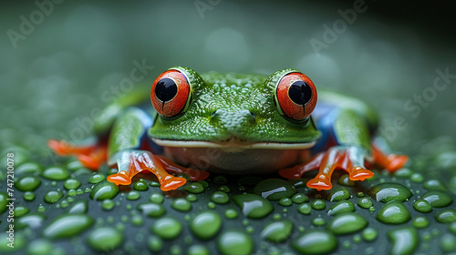 wildlife photography, authentic photo of a frog in natural habitat, taken with telephoto lenses, for relaxing animal wallpaper and more © elementalicious