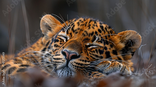 wildlife photography, authentic photo of a leopard in natural habitat, taken with telephoto lenses, for relaxing animal wallpaper and more