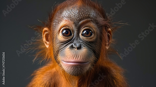 wildlife photography, authentic photo of a orangutan in natural habitat, taken with telephoto lenses, for relaxing animal wallpaper and more © elementalicious