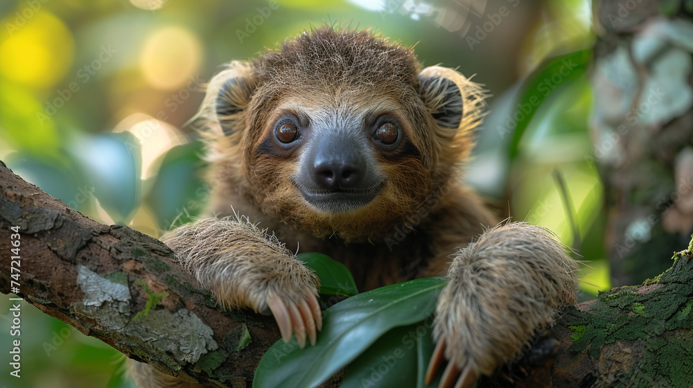wildlife photography, authentic photo of a sloth in natural habitat, taken with telephoto lenses, for relaxing animal wallpaper and more wildlife photography, authentic photo of a sloth in natural habitat, taken with telephoto lenses, for relaxing animal wallpaper and more