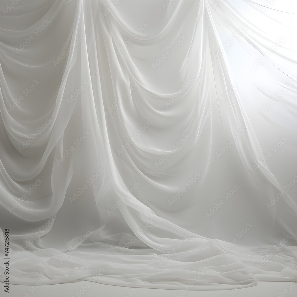 Whispers of Elegance: A Timeless Tapestry Unveiled in the Graceful Layers of White Gauze