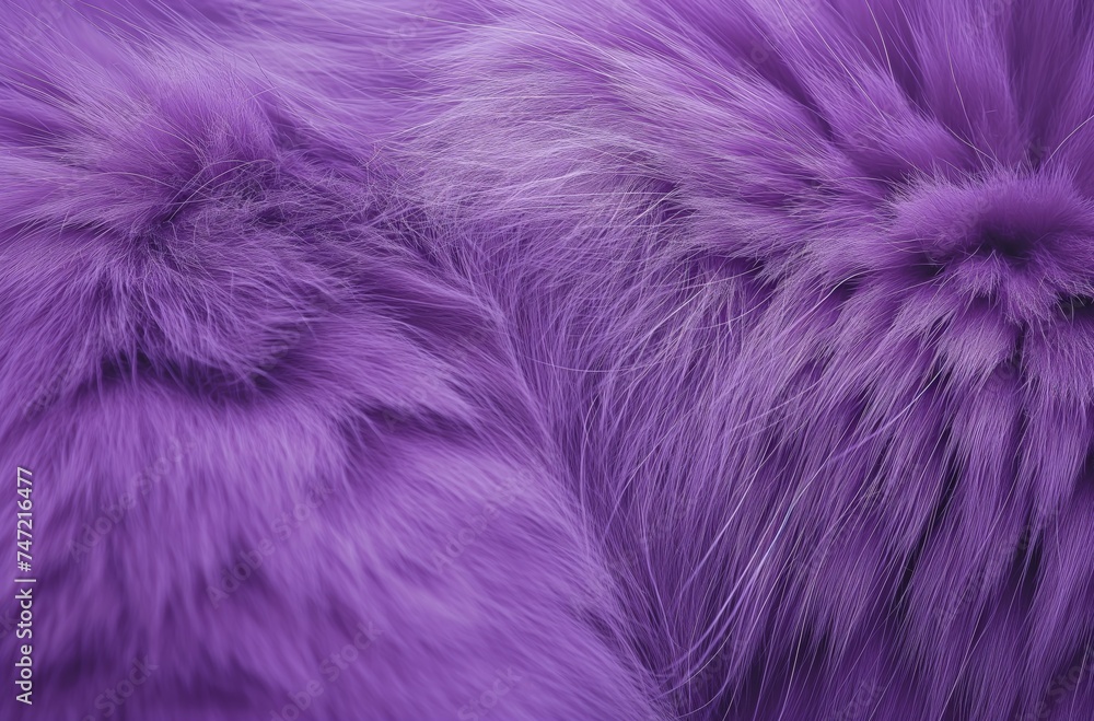 Fototapeta premium Detailed purple fur texture