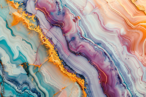 colorful marble surface texture background illustration. Created with Generative AI