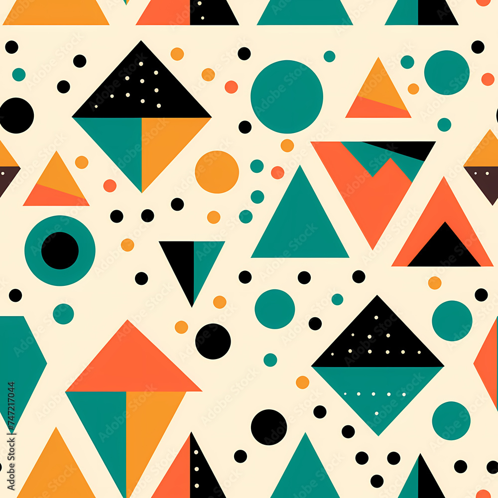seamless geometric pattern with shapes seamless geometric pattern with shapes