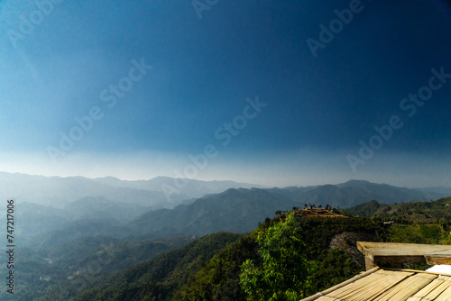 the mountain with sky background