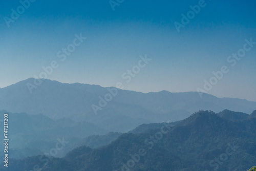 the mountain with sky background