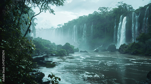 Iguau falls in the Iguau national park
