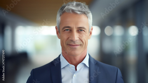 Portrait of a businessman, senior, Generative AI
