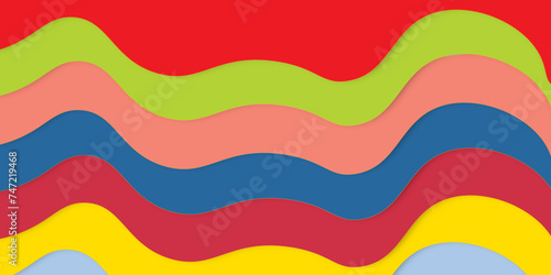  Abstract rainbow gradient background. Rainbow colorful bright design background. Color festive concept design. Creative wallpaper idea. background with waves.Seamless colorful wavy lines.