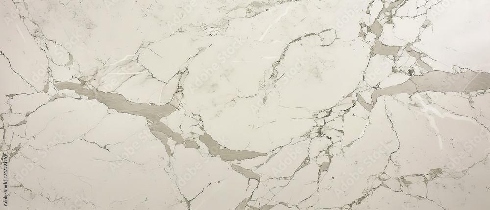 Luxurious white marble slab showcasing intricate gray veining for a classic and sophisticated interior design element