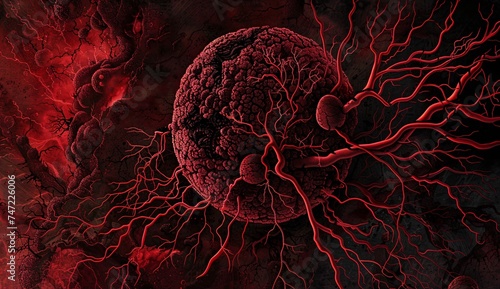 Red Blood Moon A Glimpse into the Womb Generative AI
