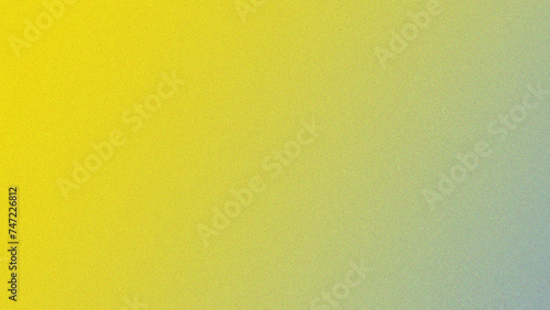 Yellow and gray gradient color grain texture background.