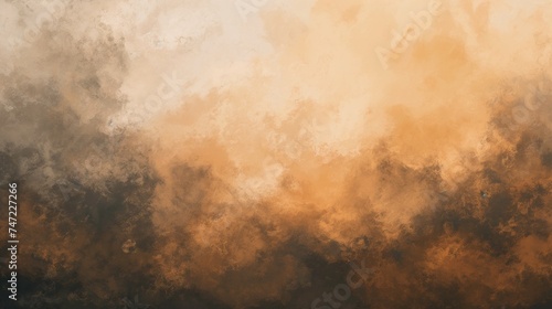 Abstract smoky foggy background of brown beige colors