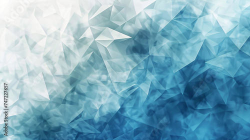 Light And Dark Blue Nature Color Polygon Background