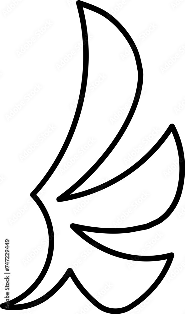 Wing line icon Wing line icon