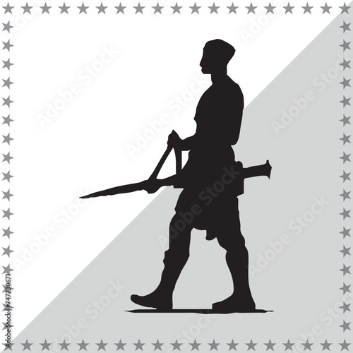 Greek Soldier Silhouette, cute Greek Soldier Vector Silhouette, Cute Greek Soldier cartoon Silhouette, Greek Soldier vector Silhouette, Greek Soldier icon Silhouette, Greek Soldier v 