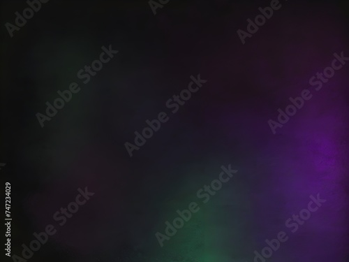 purple, green, grainy noisy gradient color on a black background Generative AI