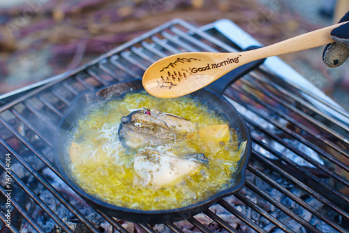 アヒージョ（スキレット）