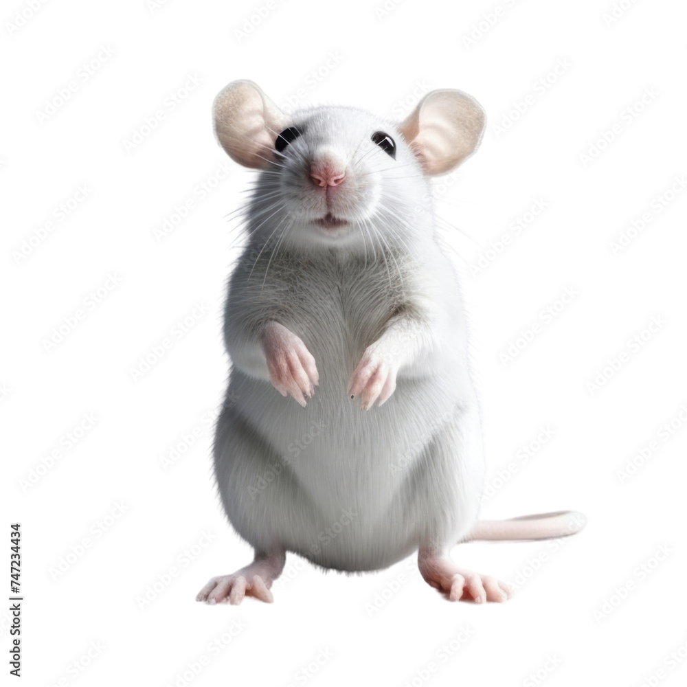 cute rat isolated transparent background,
