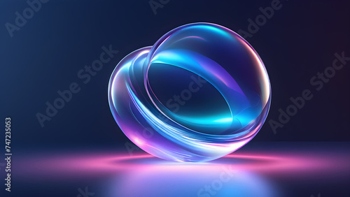 holographic-abstract-shape-floating-ethereally-against-a-minimalist-background-interaction-of-light