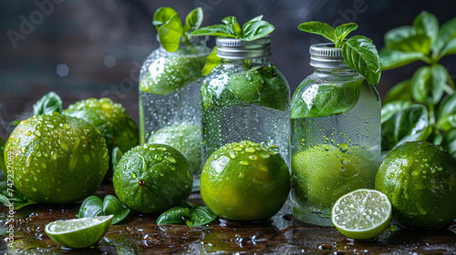 limes in glass