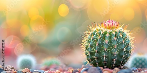 Surviving in the harsh desert: Why desert cacti exhibit resilience and adaptability. Concept Desert Cacti, Resilience, Adaptability, Survival, Harsh Conditions