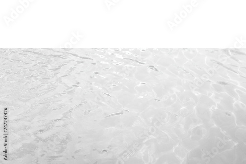 Abstract white transparent water wave background, Blurred transparent white colored clear calm water surface texture, water with reflection sunlight