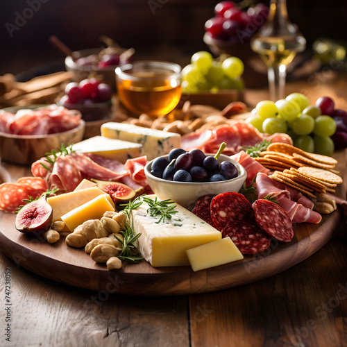 Exquisite Gourmet Cheese and Charcuterie Platter - A Symphony of Flavours for Epicurean Delights