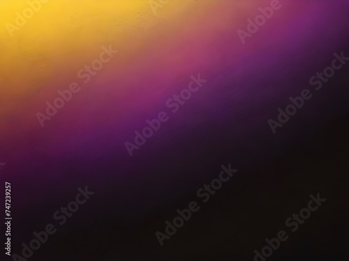 purple, yellow, grainy noisy gradient color on a black background Generative AI