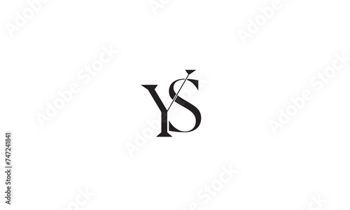 YS, SY, S, Y Abstract Letters Logo Monogram	