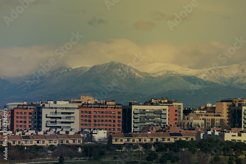 Photography Vista de la ciudad de Móstoles en Madrid