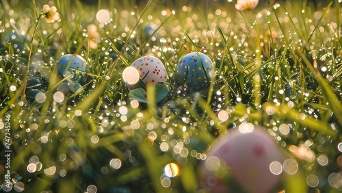 easter eggs on a tree