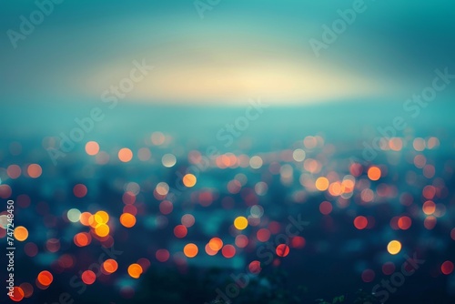 Blurry Night Scene of a City © hakule
