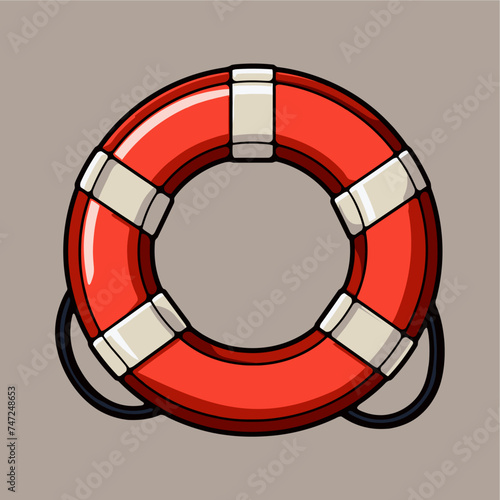 the lifebuoy illustration icon vector