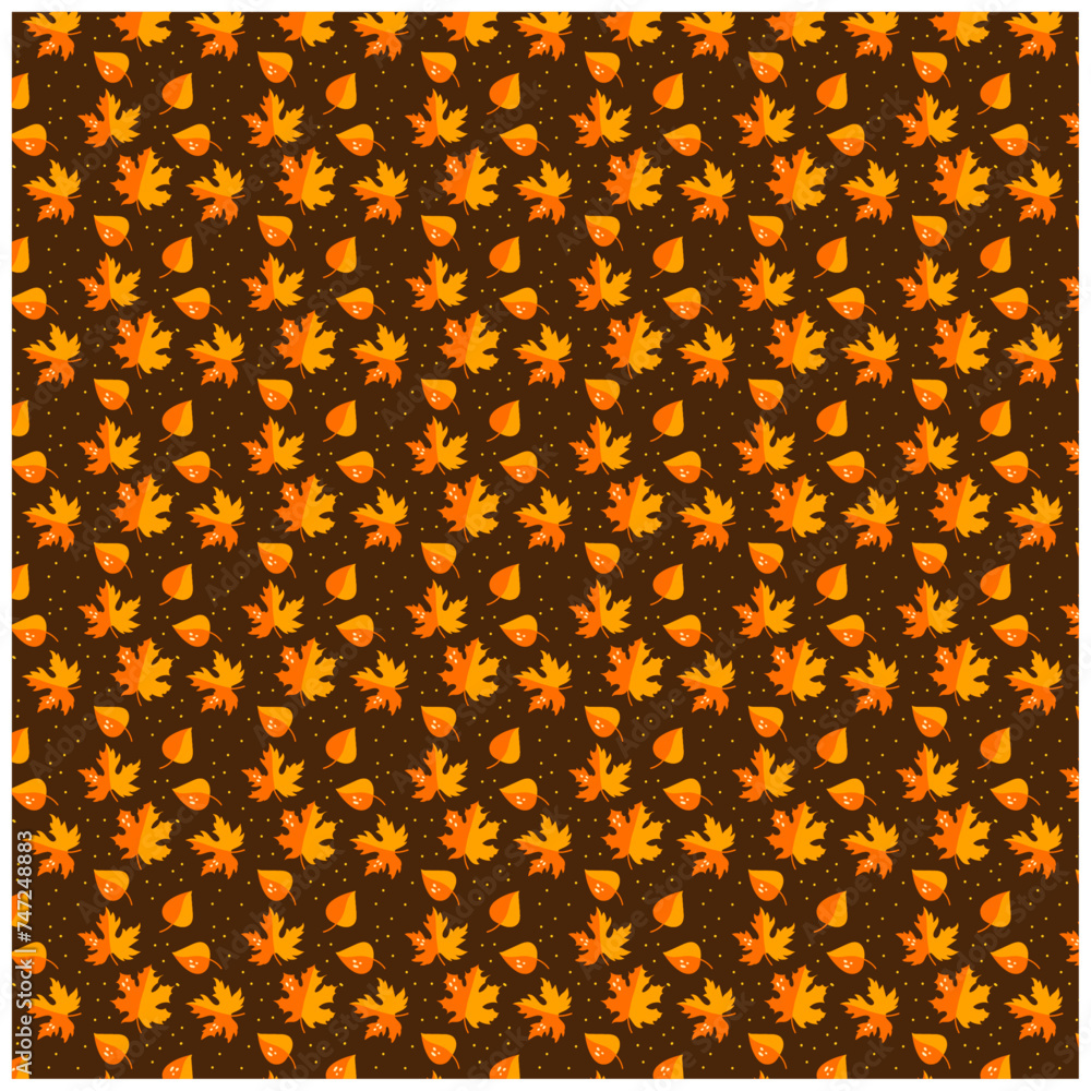 Seamless pattern with autumn Background vector Seamless pattern with autumn Background vector