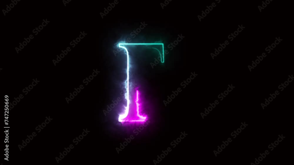 Letter F. Blue and purple Neon Futuristic Effect. Trendy Glow Lighting. 4K Video Animation Letter F. Blue and purple Neon Futuristic Effect. Trendy Glow Lighting. 4K Video Animation