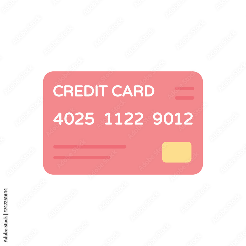 Credit Card icon vector stock illustration Credit Card icon vector stock illustration
