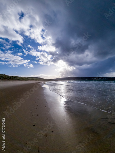 Narin Strand is a beautiful large blue flag beach in Portnoo, County Donegal - Ireland.