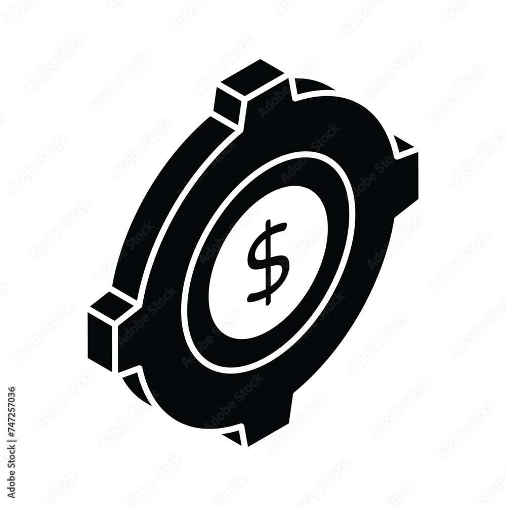 Grab this carefully crafted vector of business target in trendy style, financial focus icon design Grab this carefully crafted vector of business target in trendy style, financial focus icon design