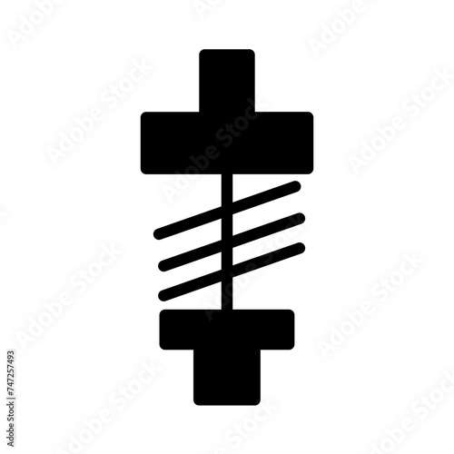 Car Parts Spring Glyph Icon