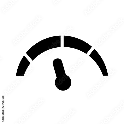 Car Indicator Speed Glyph Icon