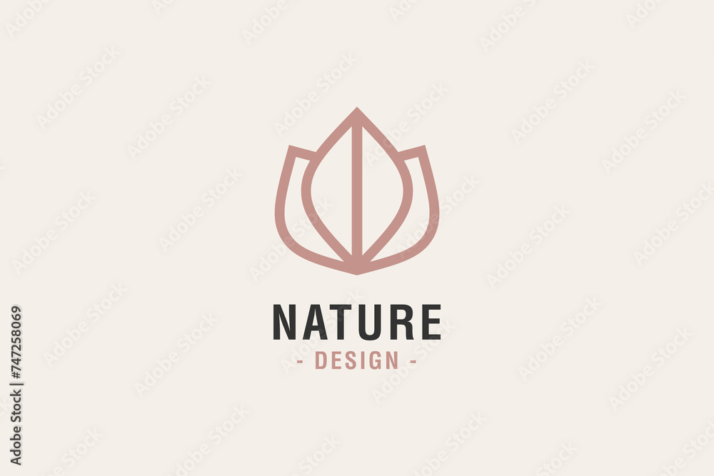Rose flower vector logo design simple linear style. Beauty brand mark for aesthetic cosmetology and medicine. Rose flower vector logo design simple linear style. Beauty brand mark for aesthetic cosmetology and medicine.