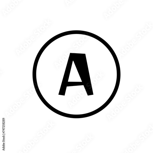 Free Download Alphabet A on white background - GFXLoad
