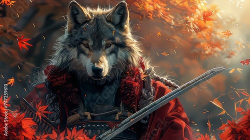 wolf samurai