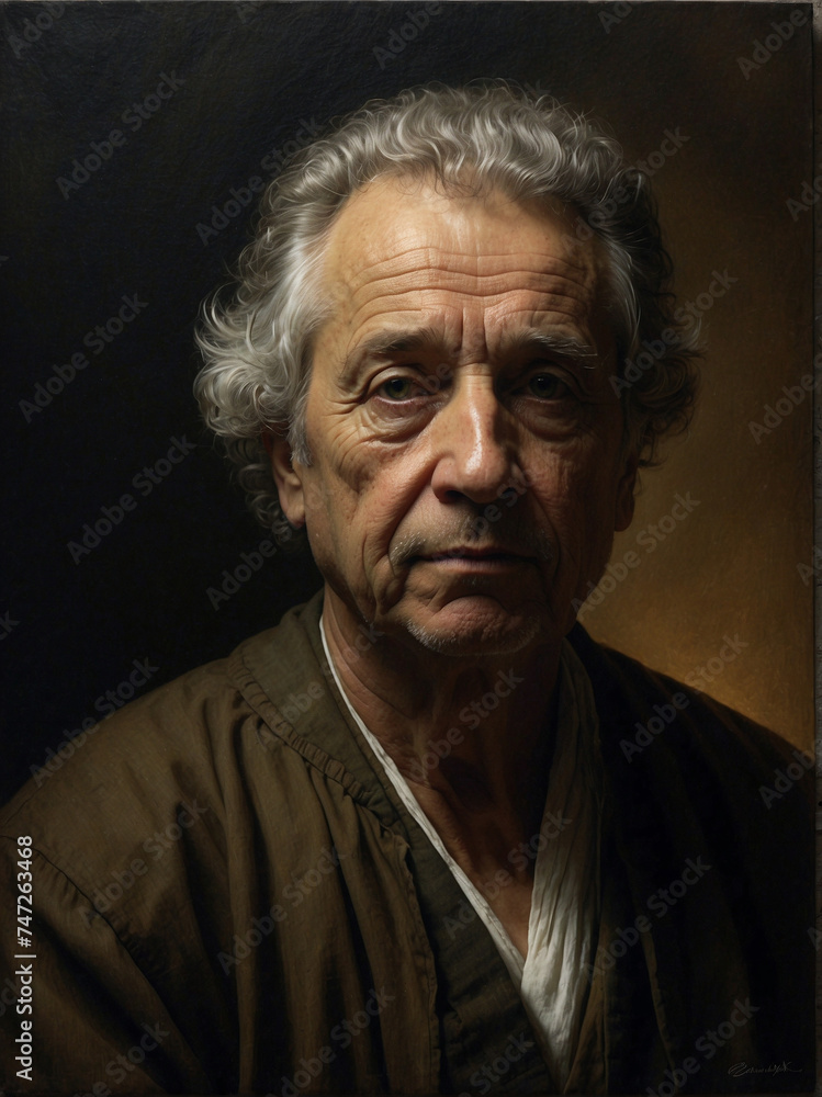 portrait of a senior person portrait of a senior person