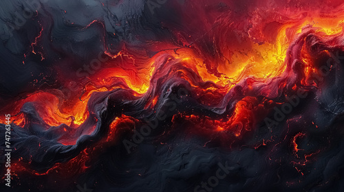 Lava magma background, fire burning, abstract background warm hot fire lava texture, Background cover banner 16:9 wallpaper