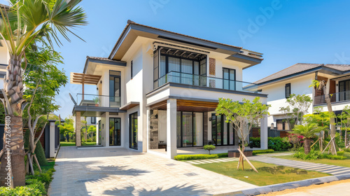 Modern Luxury Detached House in Sunny Subdivision with a Garden © Kien